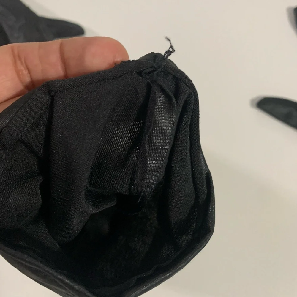 Vintage Black fashion gloves OS. - Picture 4 of 4